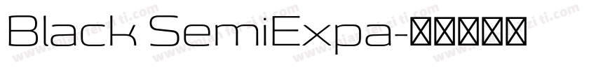 Black SemiExpa字体转换